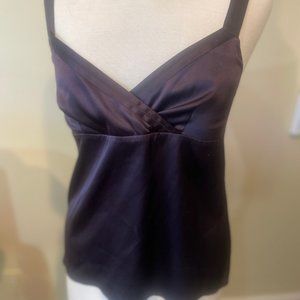 Sexy Rich Brown Bella Silk Theory Camisole Type Top